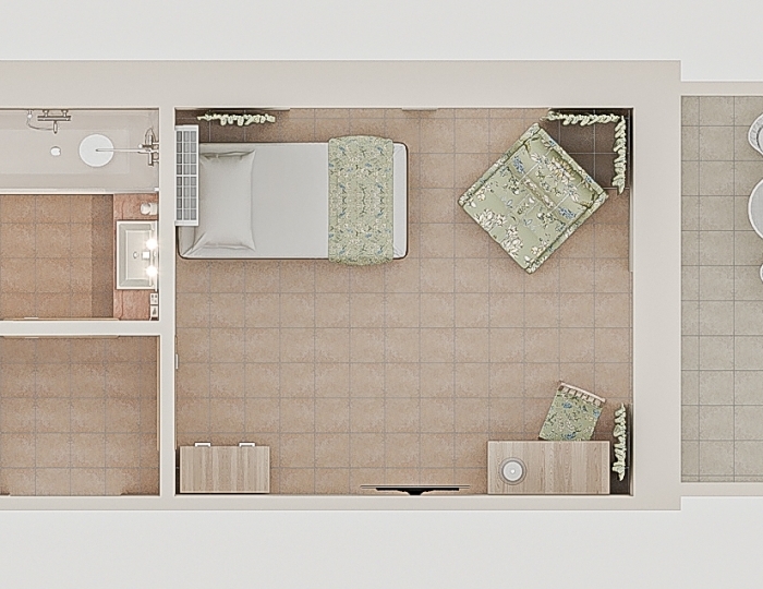 Standart 1-местный 1-комнатный (StSgl) - Alean Family Doville